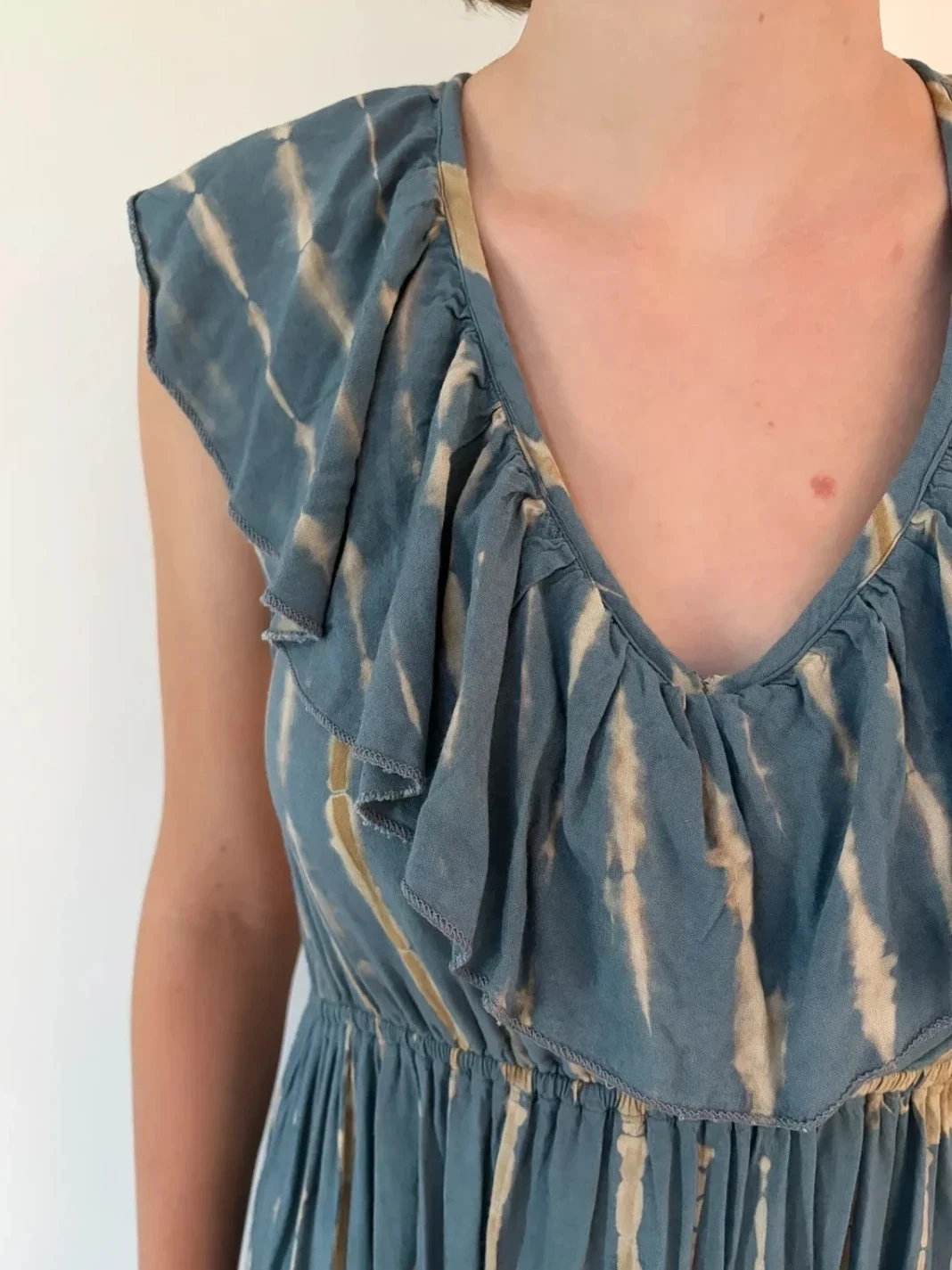 Vestido largo Selva Ibiza tie & dye con espalda descubierta T36/38 bohemio – photo 3